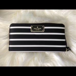 Kate Spade stripe wallet